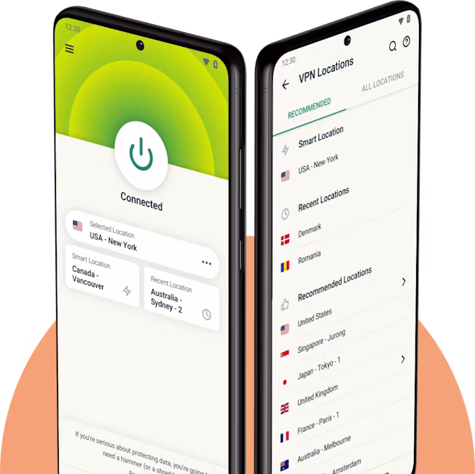 ExpressVPN fonctionne sur {T0}Android 14, 13, 12L, 12, 11, 10, Pie, Oreo, Nougat, Marshmallow et Lollipop{ET0}.
